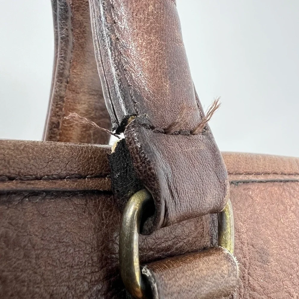 Vintage Coach NYC Brown Leather Briefcase Attache USA Glove Tanned No. 507-9246
